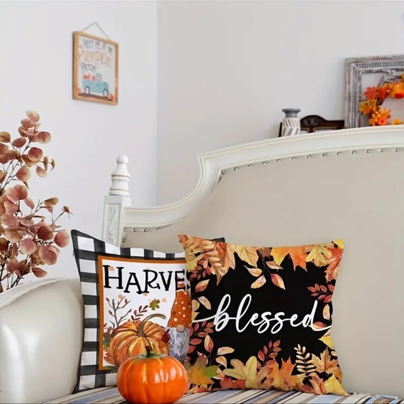 Gnome HARVEST Fall Design, Pillow Cover, NO pillow, NEW - Picture 6 of 9